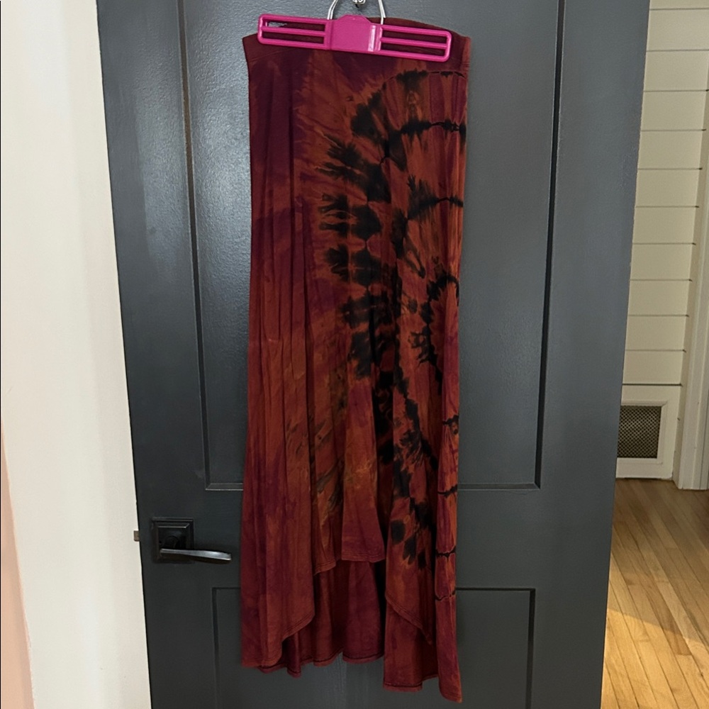 Go Couture High-Low Skirt -Tie-Dye